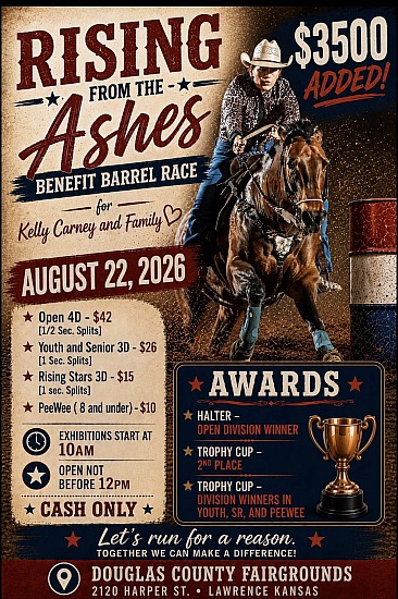 August 22, 2026: Rising From The Ashes Benefit Race - Douglas County Fair Grounds